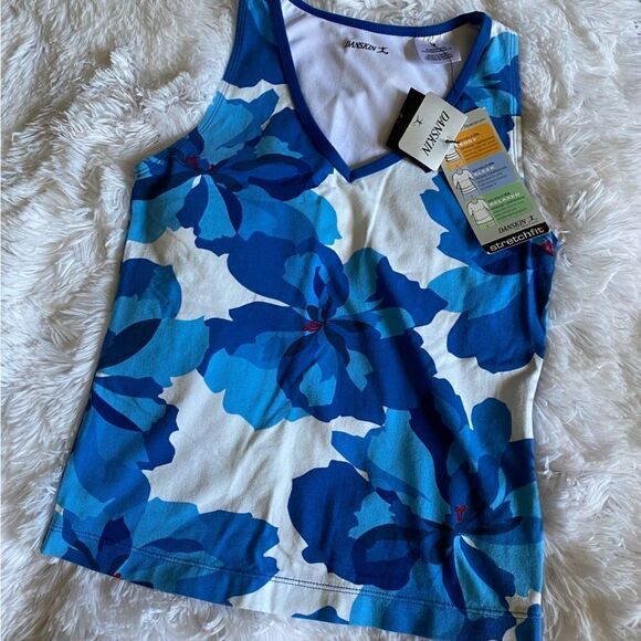 NEW Danskin Floral Tank Top Size Small - Picture 1 of 7